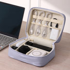 Estuche organizador de cables de viaje – Bolsa para dispositivos electrónicos de gran capacidad