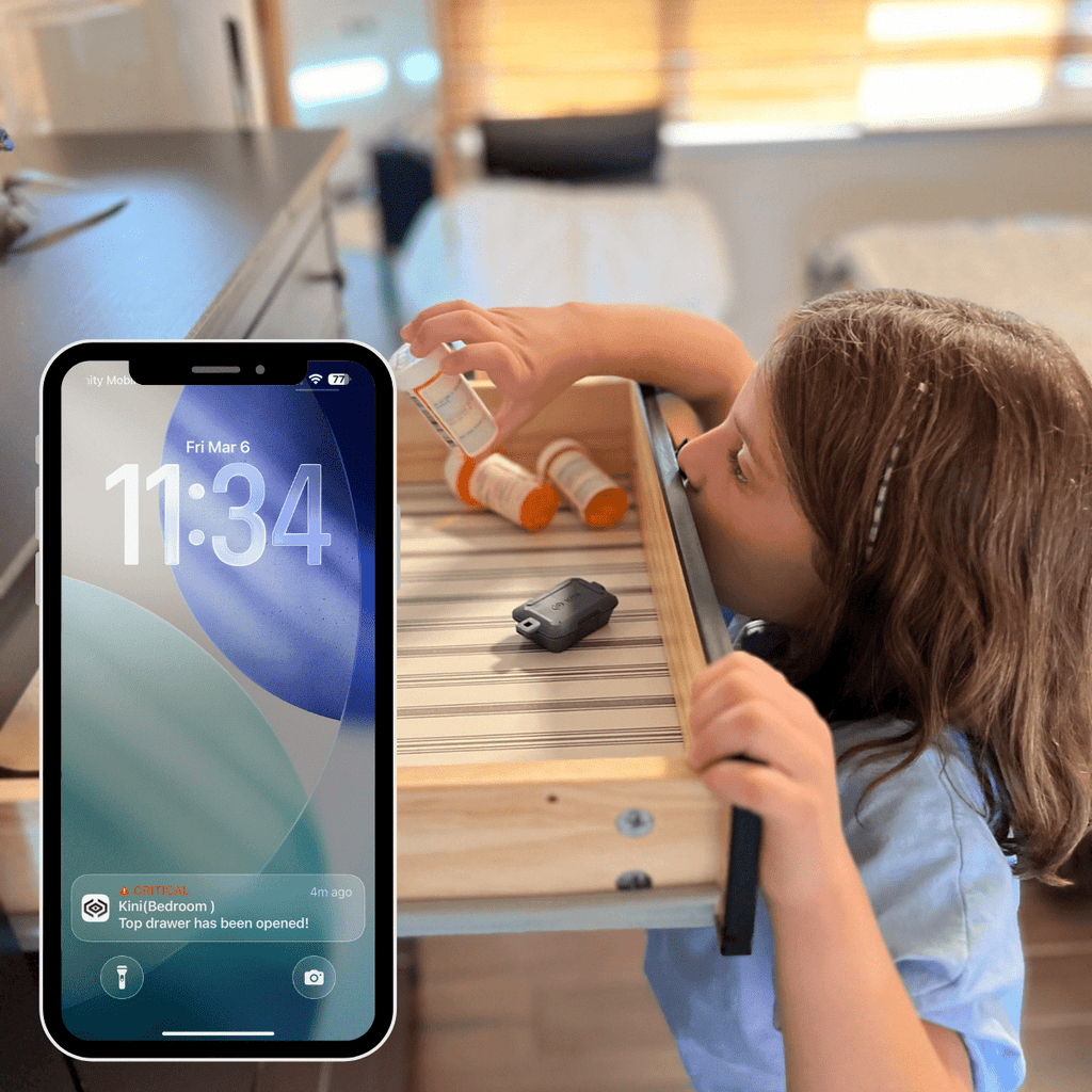 Kini SafeAlert – Sensor inteligente de manipulación con Wi-Fi