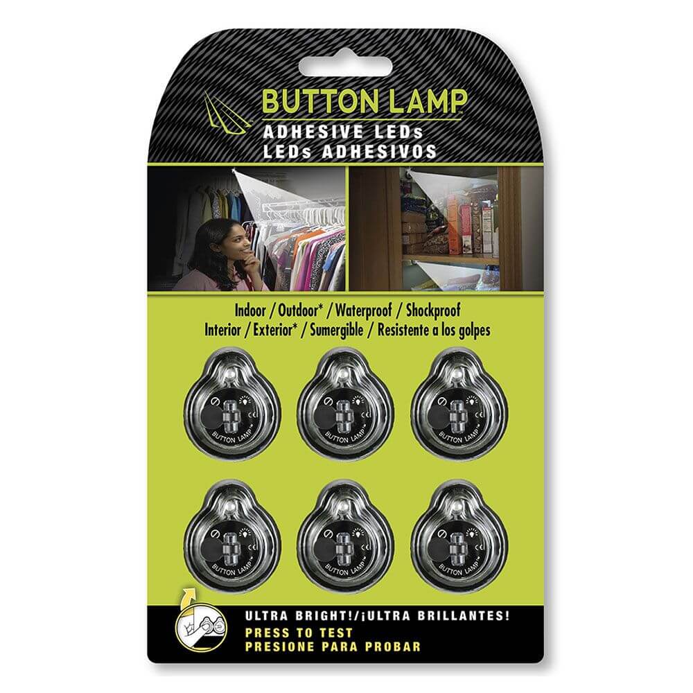 BUTTON LAMP Stick-On LED Utility Lights