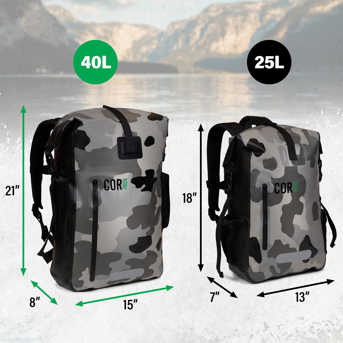 Mochila estanca COR Surf de 25 L