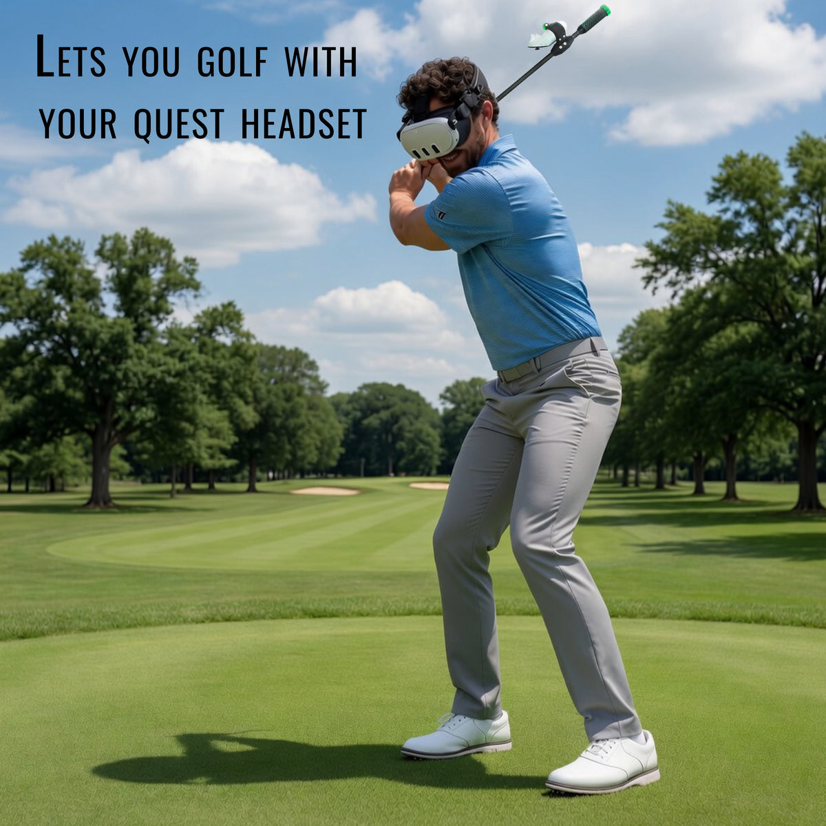 DeadEyeVR DriVR Elite – Palo de golf de realidad virtual con peso