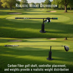 DeadEyeVR DriVR Elite – Palo de golf de realidad virtual con peso