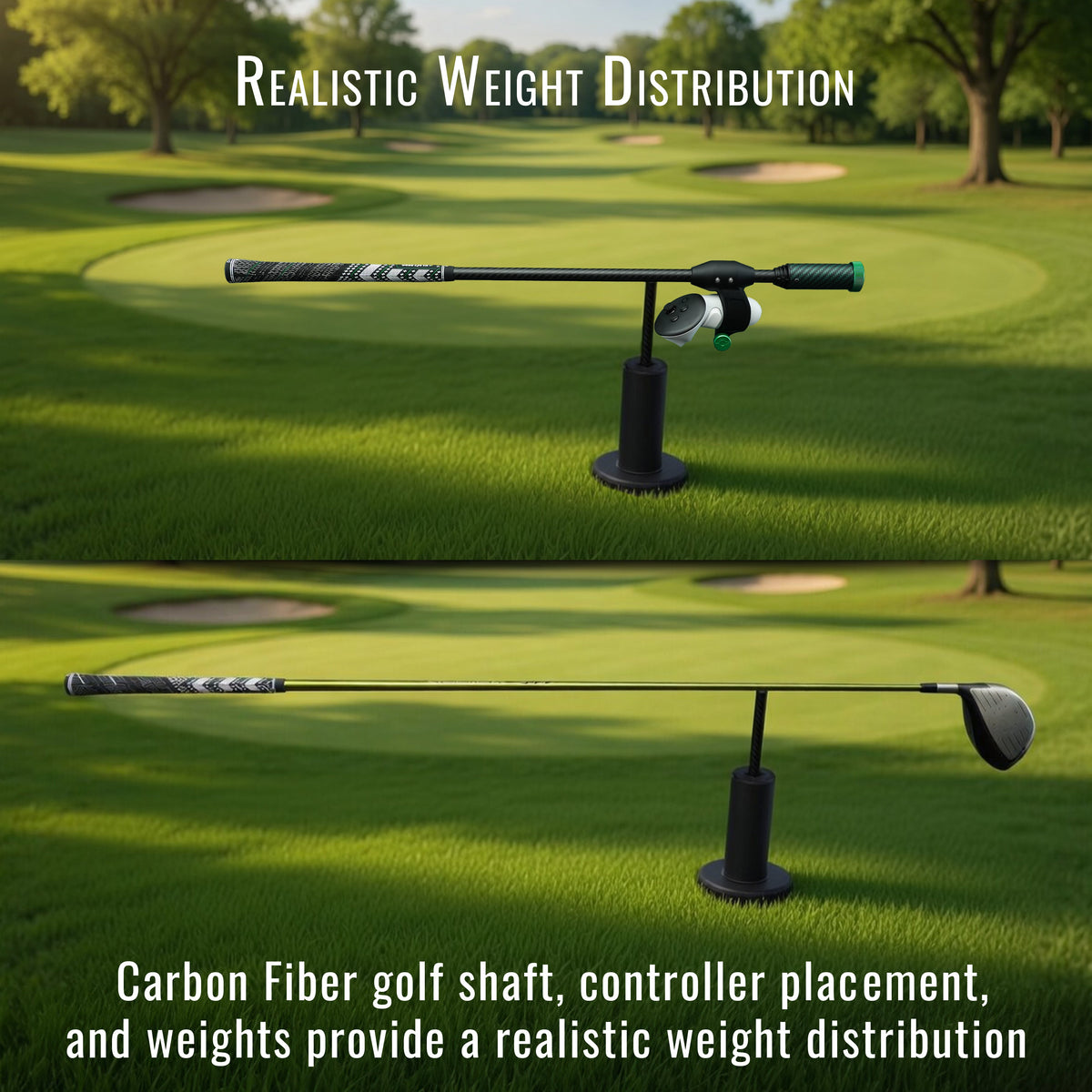 DeadEyeVR DriVR Elite – Palo de golf de realidad virtual con peso