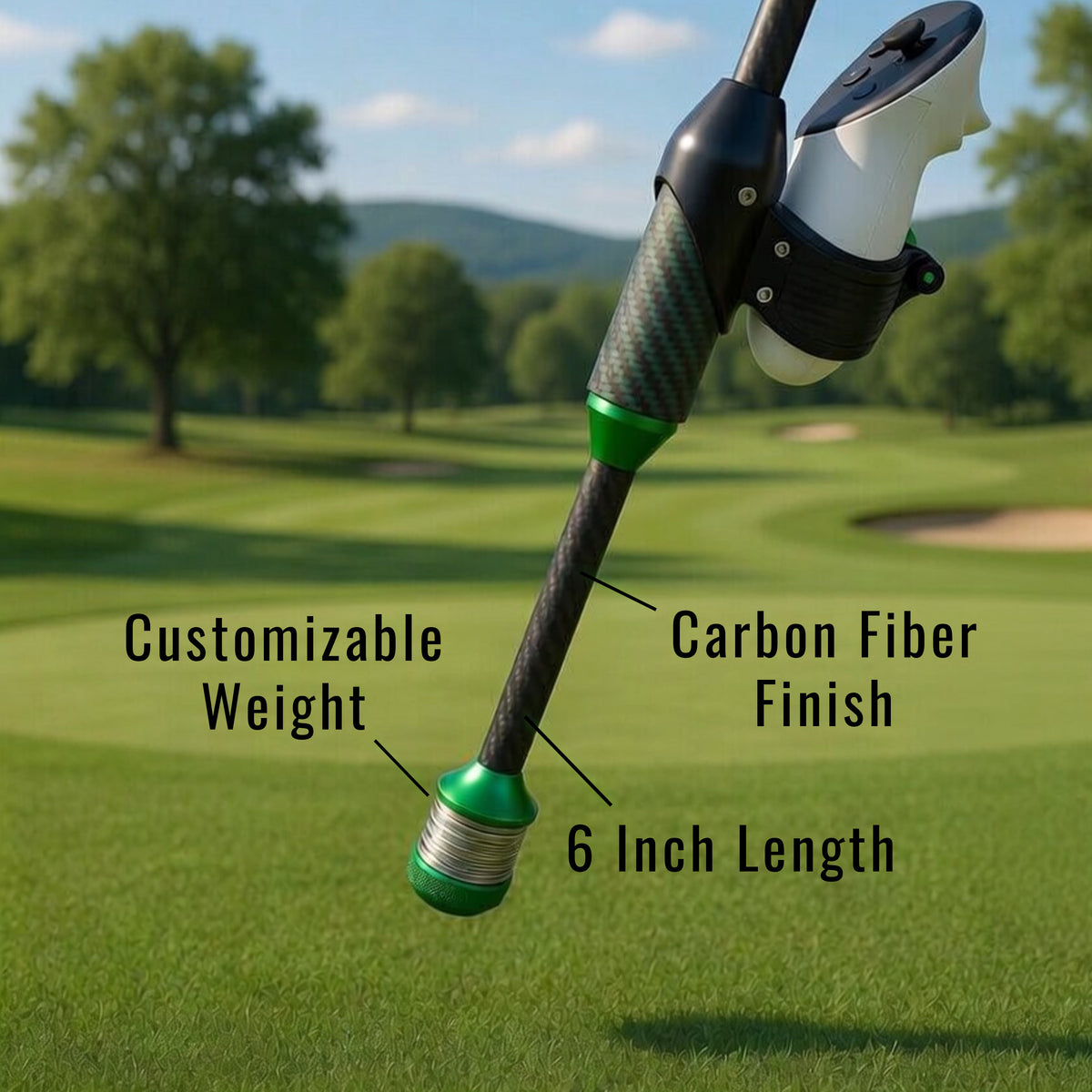 DeadEyeVR DriVR Elite – Palo de golf de realidad virtual con peso