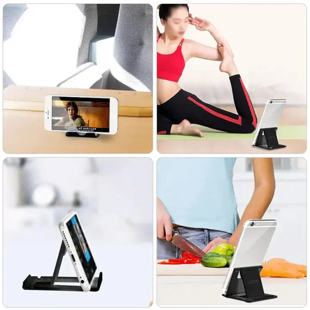 Foldable Phone & Tablet Stand – Adjustable Desk Holder