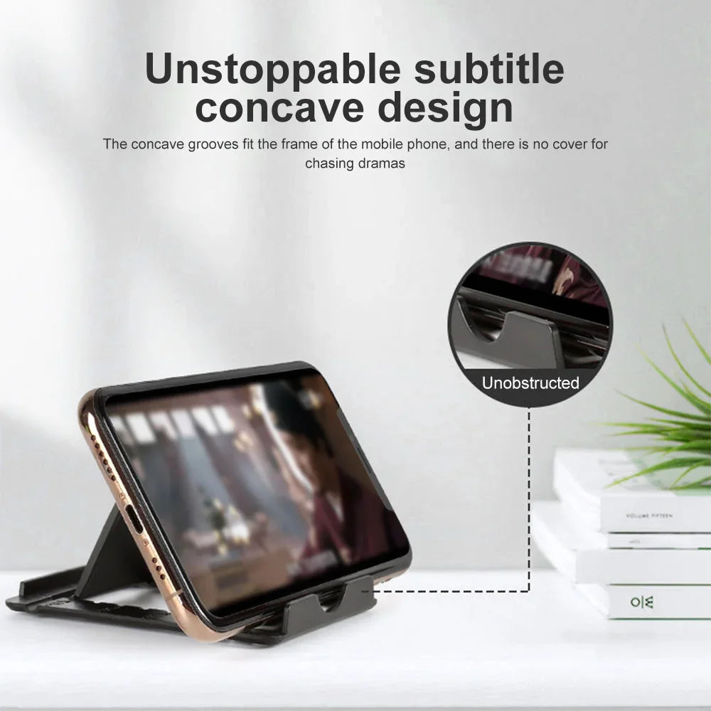 Foldable Phone & Tablet Stand – Adjustable Desk Holder