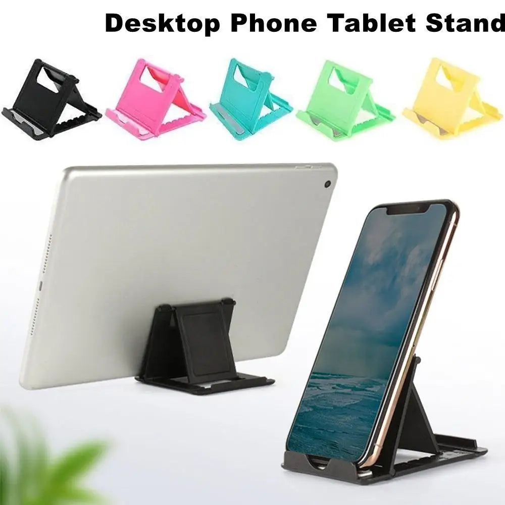 Foldable Phone & Tablet Stand – Adjustable Desk Holder