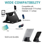Foldable Phone & Tablet Stand – Adjustable Desk Holder