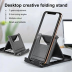 Foldable Phone & Tablet Stand – Adjustable Desk Holder