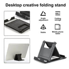 Foldable Phone & Tablet Stand – Adjustable Desk Holder