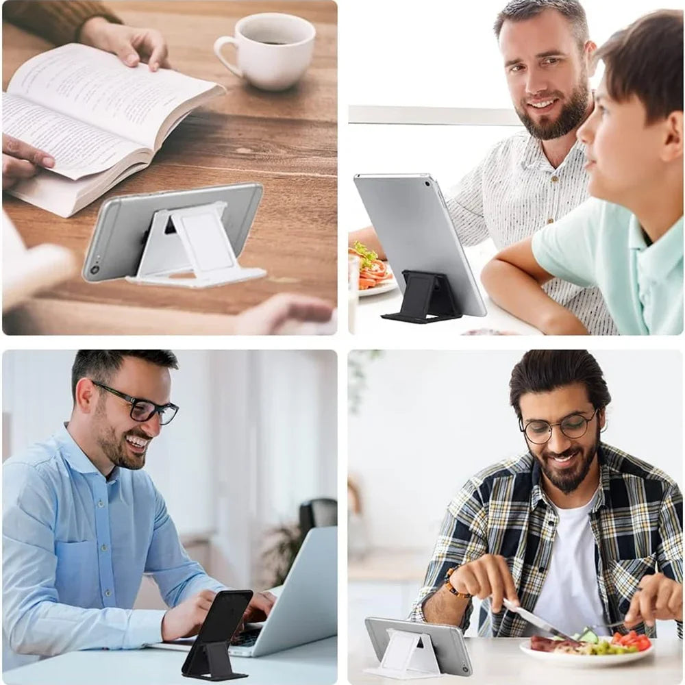 Foldable Phone & Tablet Stand – Adjustable Desk Holder