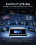 Anker Prime 250W charging station surrounded by custom clock and image display designs.