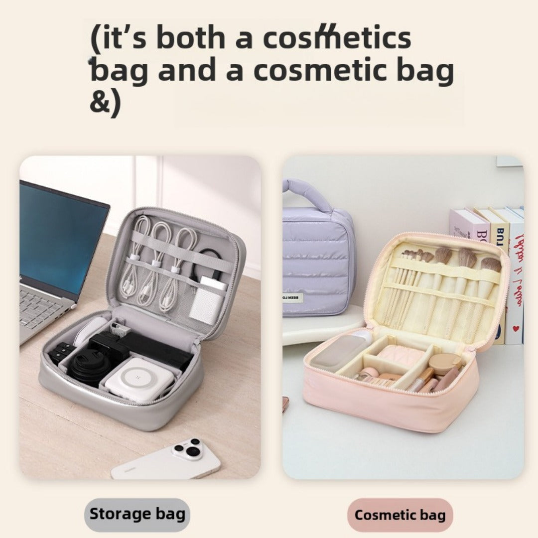 Estuche organizador de cables de viaje – Bolsa para dispositivos electrónicos de gran capacidad