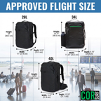 Mochila de viaje COR Surf Island Hopper de 28 L