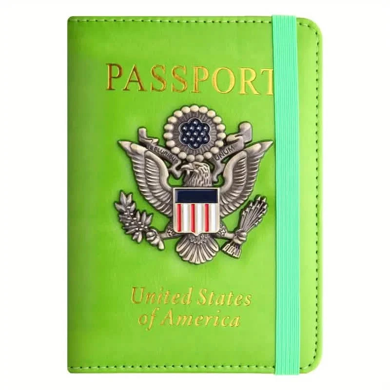 RFID Passport Holder with 3D Metal Badge