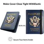 RFID Passport Holder with 3D Metal Badge