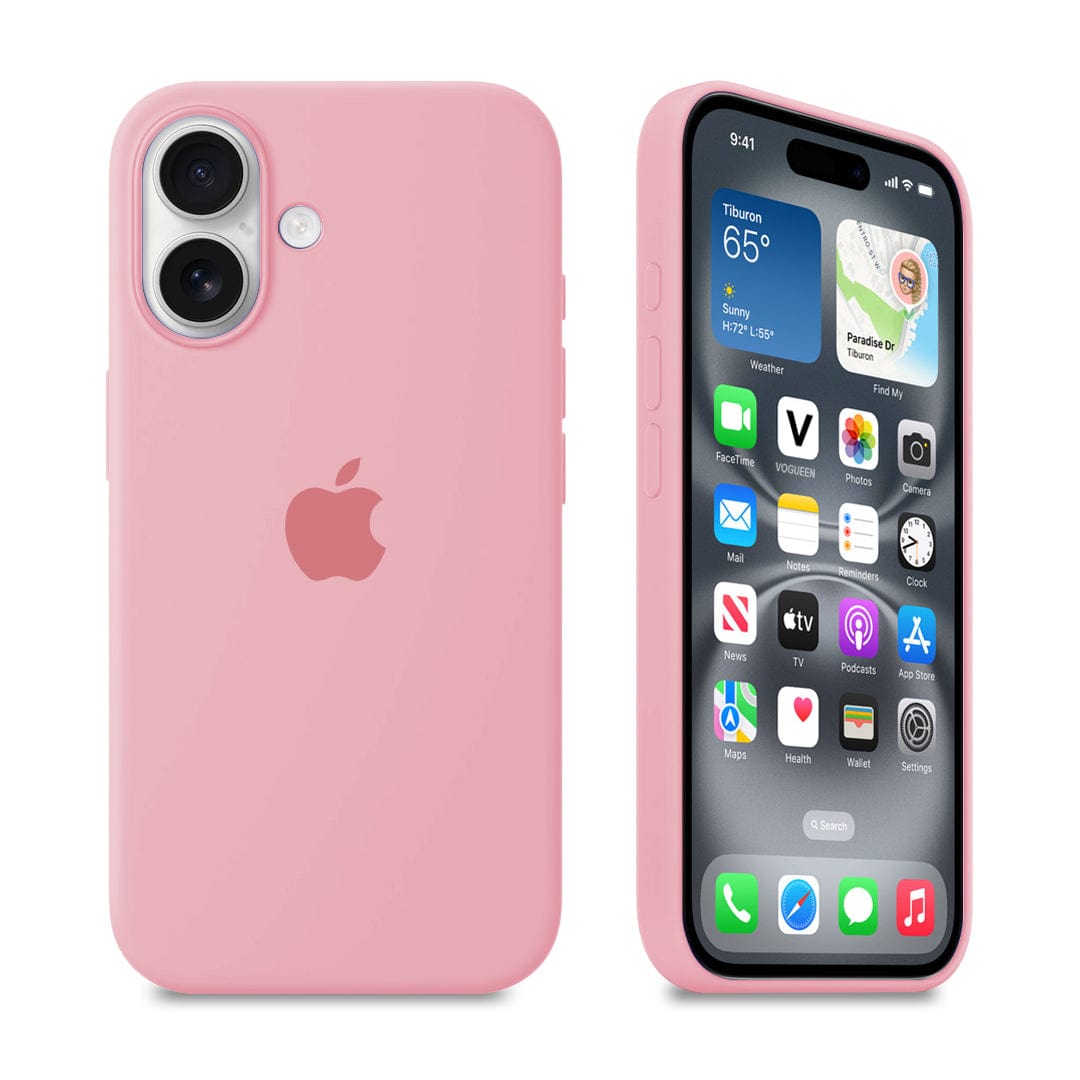 Candy Pink Silicone iPhone Case – Soft-Touch Protection